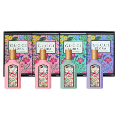 Gucci Flora Gorgeous Gardenia mini splash bottle with gift-ready packaging