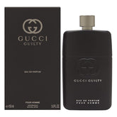 Gucci Guilty EDP Pour Homme bottle showcases premium design for daily confidence.