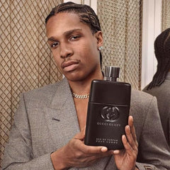 Gucci Guilty for Men top notes lemon lavender image highlighting fresh opening