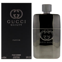 Gucci Guilty men parfum spray bottle ready for daily wear and confidence.