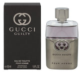Gucci Guilty Men bottle front view, ideal for confident daily wear and evening engagements.