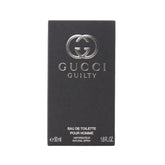 Gucci Guilty for Men EDT bottle front—compact 1.6 oz for travel-ready daily wear.