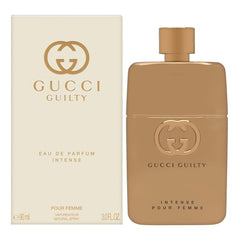 Gucci Guilty Pour Femme bottle front view for elegant evening wear.