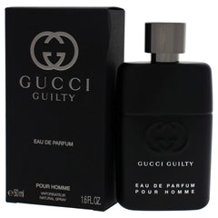 Gucci Guilty Pour Homme atomizer closeup, premium spray for easy application.