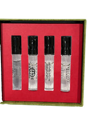 Gucci Guilty sample set contents laid out for fragrance exploration