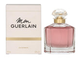 Guerlain Mon Guerlain bottle front view highlighting elegant floral-woody profile for daily wear