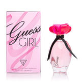 GUESS Girl eau de toilette bottle front showcases a chic design for everyday confidence.