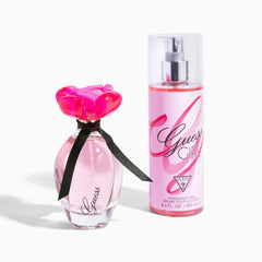 GUESS Girl Fragrance Mist packaging visual suggests gift-ready scent and versatility.