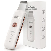 GUGUG Skin Scrubber head closeup for gentle pore cleansing on damp skin.