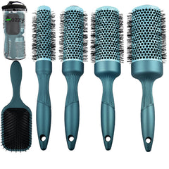 Gulrear round brush 25mm for precise root lift and smooth ends.