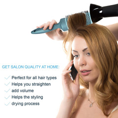 Gulrear round brush 53mm extra-large for loose waves and salon-worthy volume.