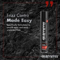 Gummy hair spray packaging 400ml highlights generous volume and ergonomic design.
