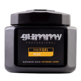 Gummy Professional Plus Hair Gel bottle closeup showing strong hold packaging.