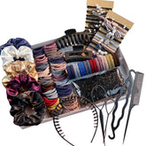 GUOXI hair-accessories-set-variety-pack closeup showing versatile daily styling options.