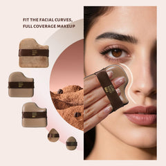 Guoxiaoniu leather powder puff ideal for powder cream and even coverage