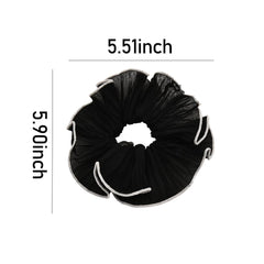 Guqqeuc big hair scrunchies cream, versatile for work or casual outfits.