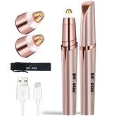 Gurelax eyebrow-trimmer in rose gold for precise brow shaping on the go.
