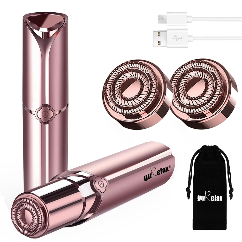 Gurelax face remover front view shows a compact device for quick, painless facial touch-ups.