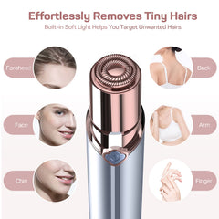 Gurelax facial remover LED light aids precise trimming on the face