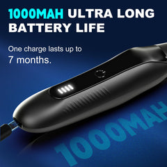 Guryo nose trimmer IPX7 waterproof design for use in wet environments.