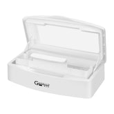 Gusnilo Nail Art Tools Storage Box front white keeps tools organized for quick access.