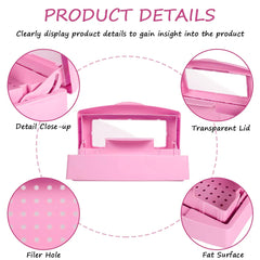 Gusnilo sanitizing tray holds professional nail tools securely for salon or home.