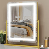 Gvnkvn lighted makeup mirror shows even brightness for precise makeup.