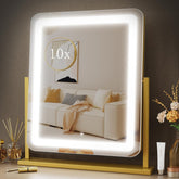 Gvnkvn lighted makeup mirror front view with bright LEDs for precise makeup