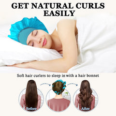 Gwabee 70-inch velvet long curler blue for versatile long-hair waves