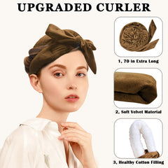 Gwabee Heatless Curls hair clip secures sections for easy wrapping