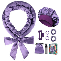 Gwabee satin heatless curls headband enabling overnight no heat waves