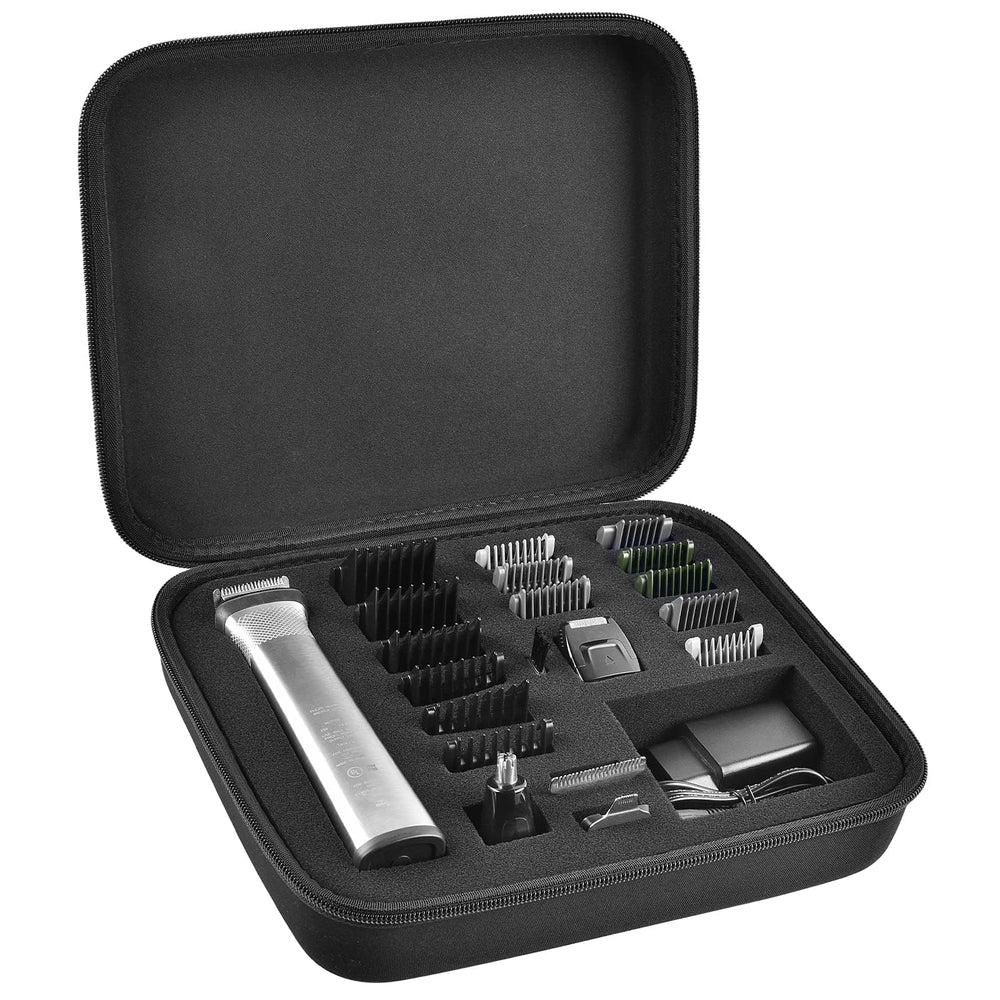 GWCASE Philips Norelco Multigroom case top view for protective travel storage