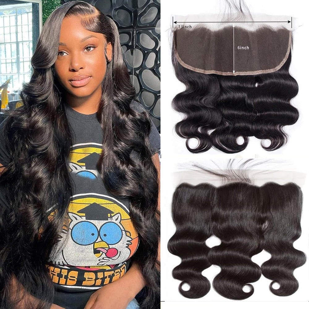 GYAJEP 14inch 13x6 lace frontal closeup natural hairline for seamless parting.