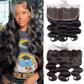 GYAJEP 14inch 13x6 lace frontal closeup natural hairline for seamless parting.