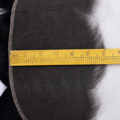 GYAJEP transparent Swiss lace frontal closeup highlights skin-melt, breathable wear.