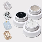 Gyraolvant 3D nail gel set packaging shows the three-piece kit for at-home nail art