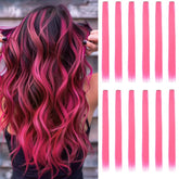 GZVIS hot pink extensions packaging highlights individually wrapped pieces for tangle-free storage.