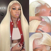 GZX 26in 613 lace-front wig front view shows natural hairline for seamless daily wear.