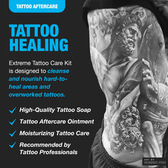 H2Ocean Ocean Care moisturizer hydrates tattooed skin for smooth healing