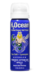H2Ocean piercing aftercare spray bottle closeup for gentle cleansing