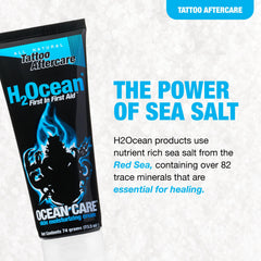 H2Ocean USA-made tattoo aftercare lotion helps keep older tattoos soft.