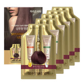 HAARAZ wine brown color shampoo packaging ready for quick at-home coloring.