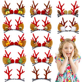 Haawooky reindeer hair clip collection shows 12 festive patterns for daily wear.