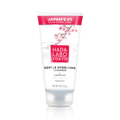 Hada Labo Tokyo Gentle Hydrating Cleanser foam lather for gentle cleansing and moisture.