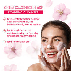 Hada Labo Tokyo Gentle Hydrating Cleanser bottle highlighting Hyaluronic Acid Plus hydration.