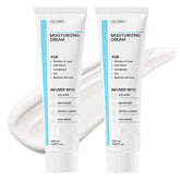 Haigou Youthful Moisturizing Cream texture closeup shows silky hydration and radiant skin feel