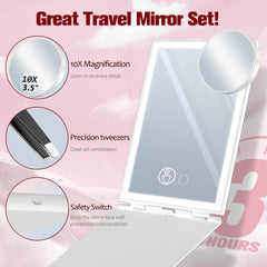 Haikopoon mirror-removable-10x-magnifier enables precise close-ups when needed.