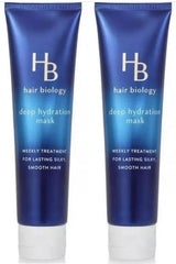 Hair Biology Deep Hydration Mask bottle promotes deep hydration for dry, color-treated hair.