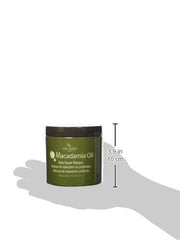 Hair Chemist Macadamia Deep Repair Masque hair application—creamy texture coats strands for deep conditioning