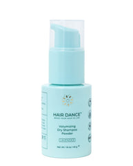 Hair Dance Dry Shampoo Powder Lavender bottle pour shows non-aerosol design and scent benefits